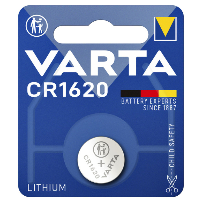 Batterij VARTA knoopcel 1x CR1620 lithium