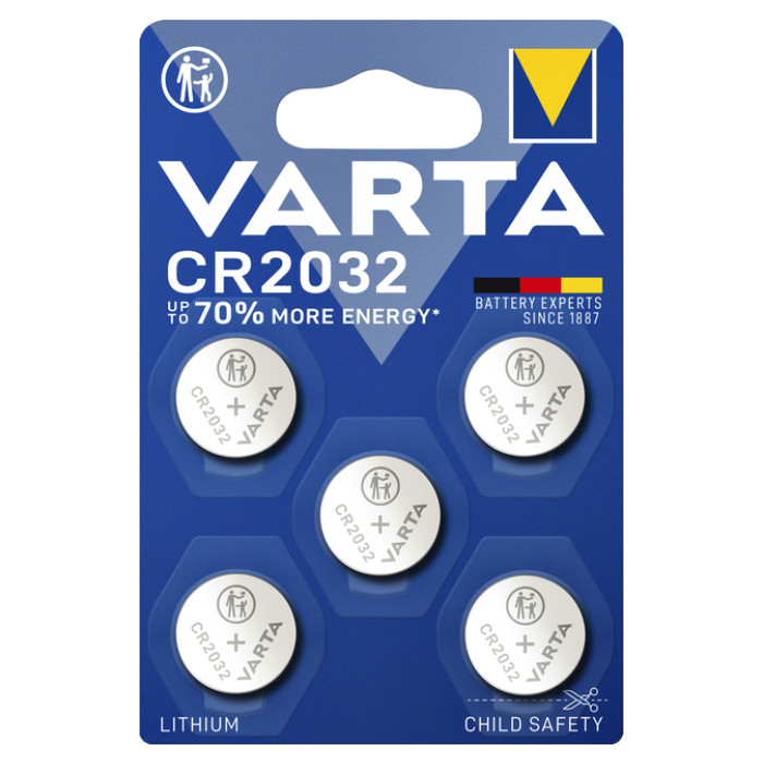 Batterij VARTA knoopcel 5x CR2032 lithium
