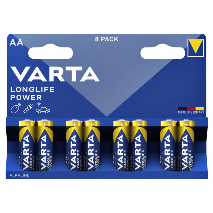 Batterij VARTA Longlife Power 8x AA