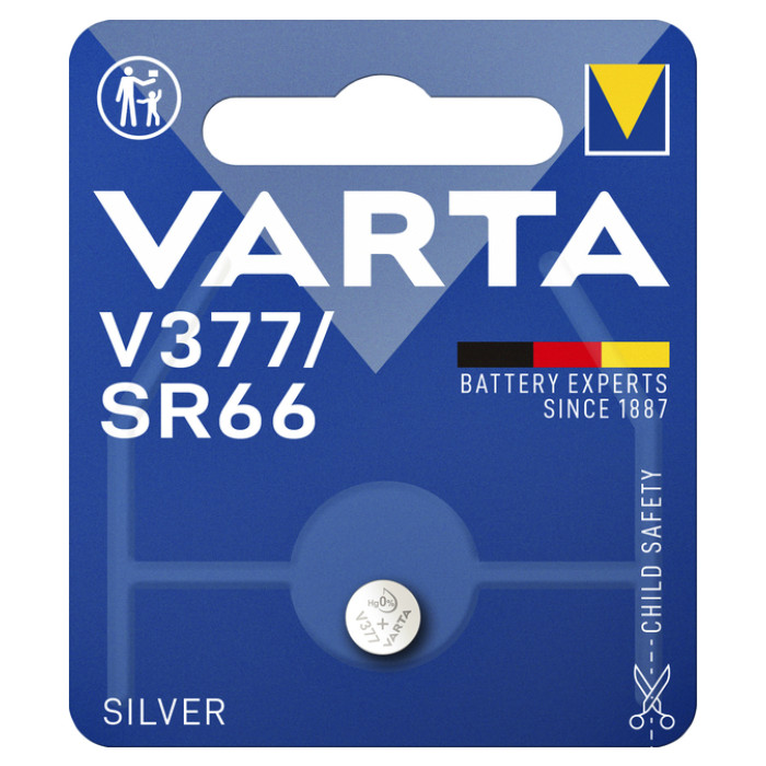 Batterij VARTA knoopcel 1x V377 horloge