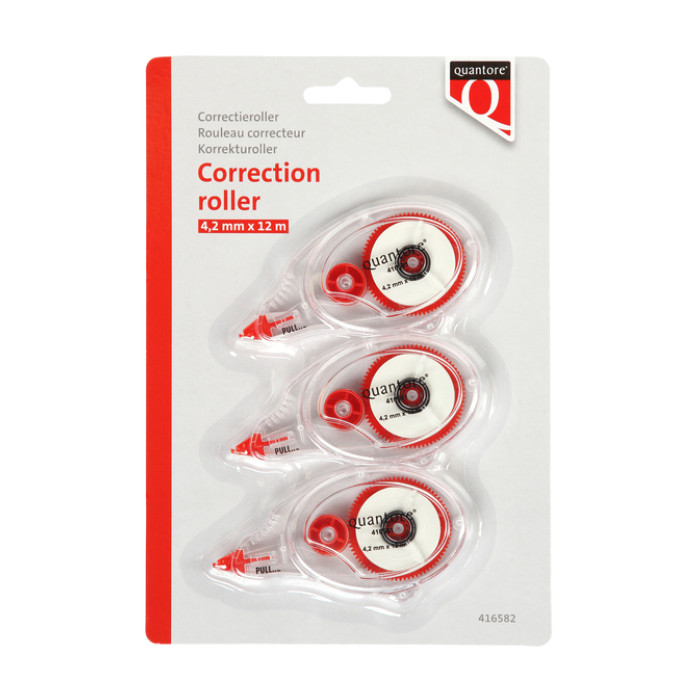 Correctieroller Quantore 4.2mm blister á 3 stuks