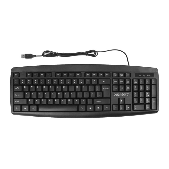 Toetsenbord Quantore QWERTY zwart