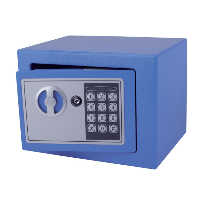 Kluis Pavo mini elektronisch 230x170x170mm blauw