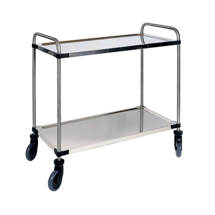 Serveerwagen met 2 plateaus 870x570x950mm