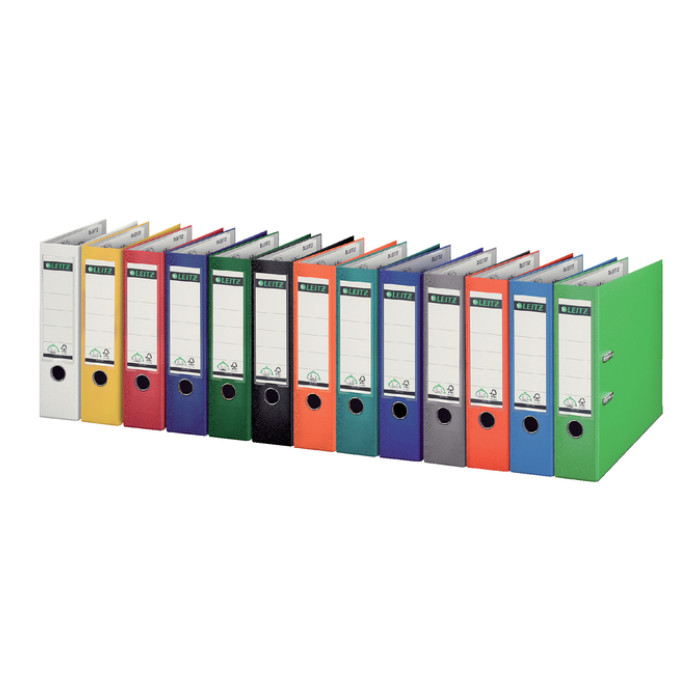 Ordner Leitz 1010 180° 80mm PP A4 grijs