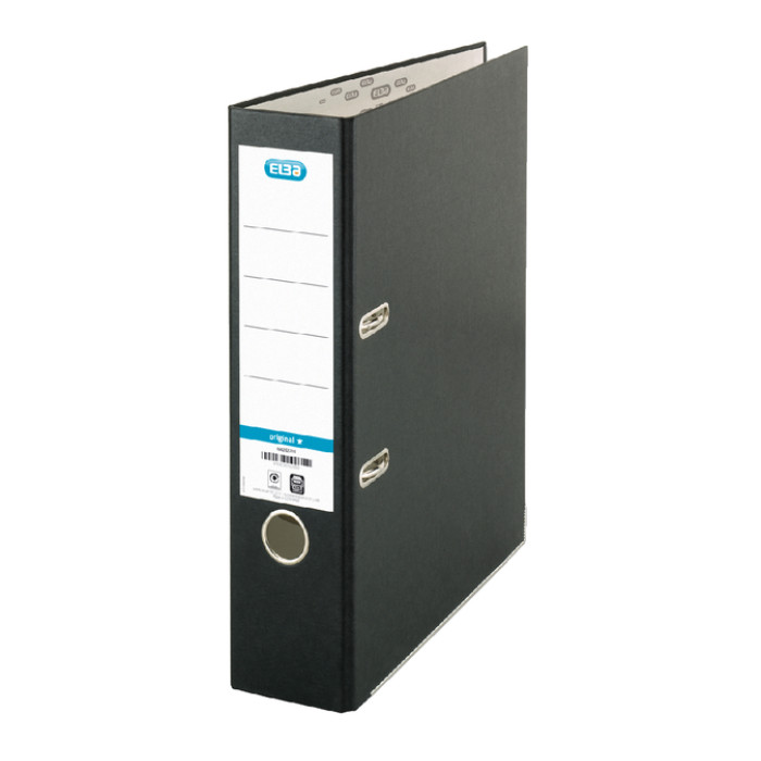 Ordner Elba Smart Original A4 80mm karton zwart gewolkt