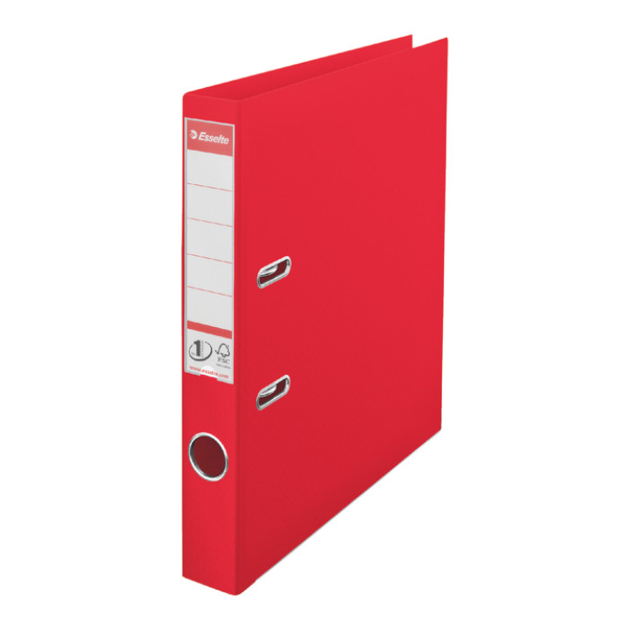 Ordner Esselte No.1 Power VIVIDA 50mm 30% gerecycled PP folie rood