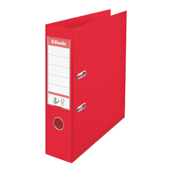 Ordner Esselte No.1 Power VIVIDA 75mm 30% gerecycled PP folie rood