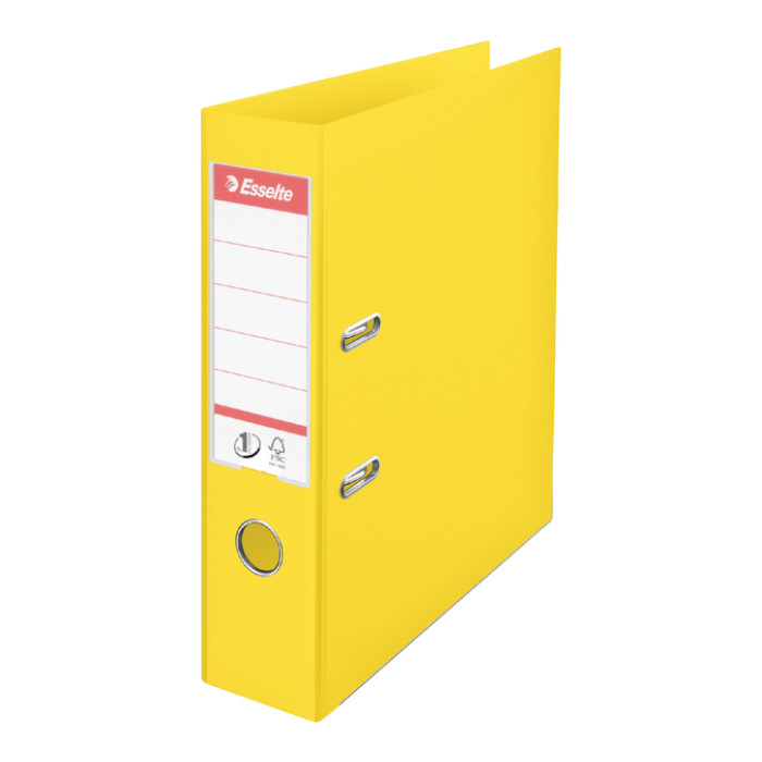 Ordner Esselte No.1 Power VIVIDA 75mm 30% gerecycled PP folie geel