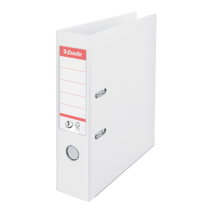 Ordner Esselte No.1 Power VIVIDA 75mm 30% gerecycled PP folie wit
