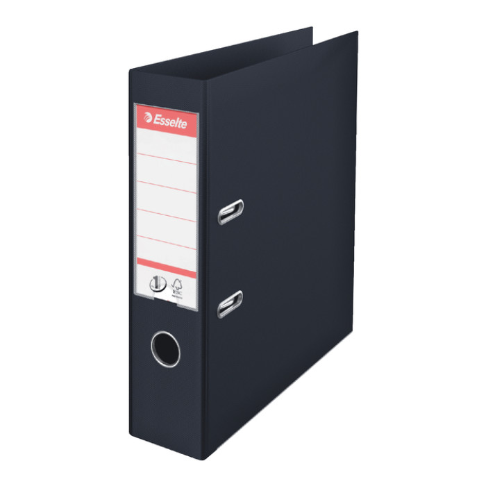 Ordner Esselte No.1 Power VIVIDA 75mm 30% gerecycled PP folie zwart