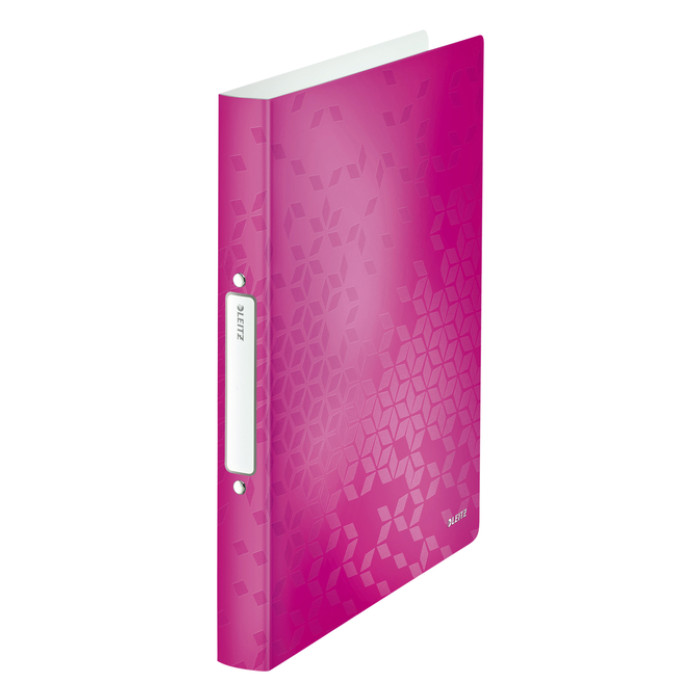 Ringband Leitz WOW A4 2-rings O-mechaniek 32mm PP roze