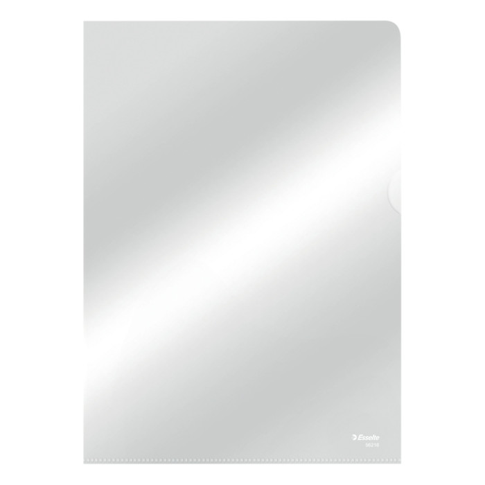 Insteekmap L-model Esselte standaard copy safe 0.11mm PP A4 glashelder 100 stuks