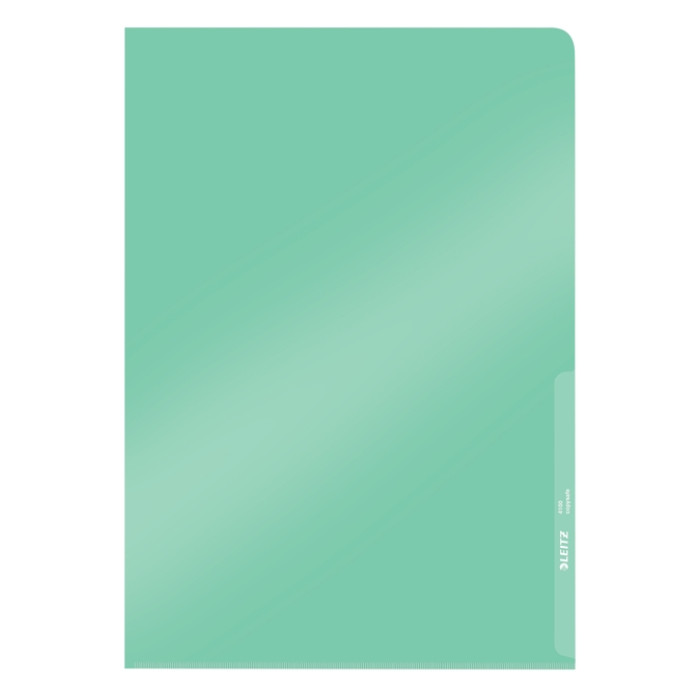 Insteekmap L-model Leitz Premium copy safe 0.15mm PVC A4 groen 100 stuks