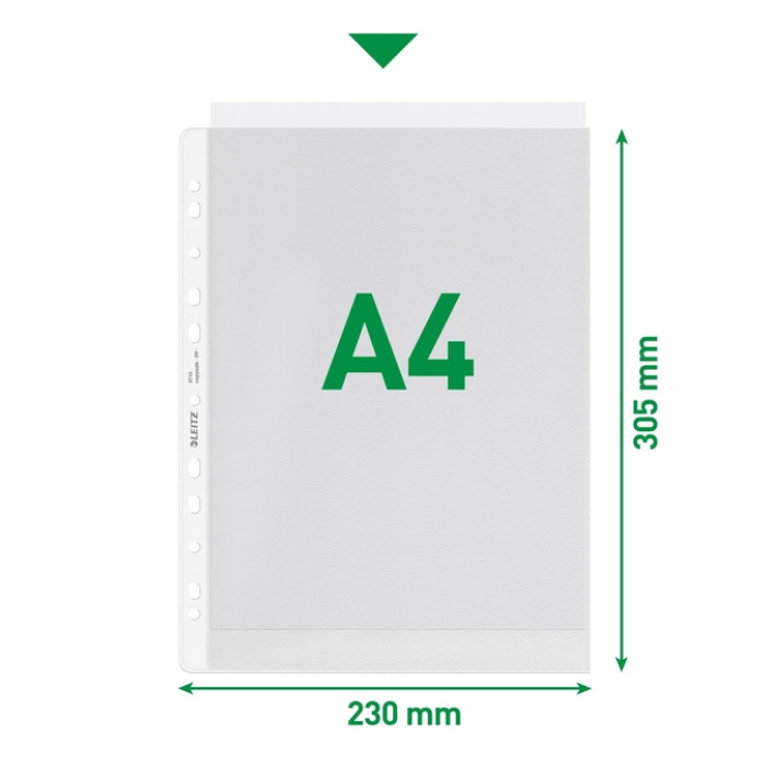 Showtas Leitz Premium copy safe 0.13mm PP A4 100 stuks