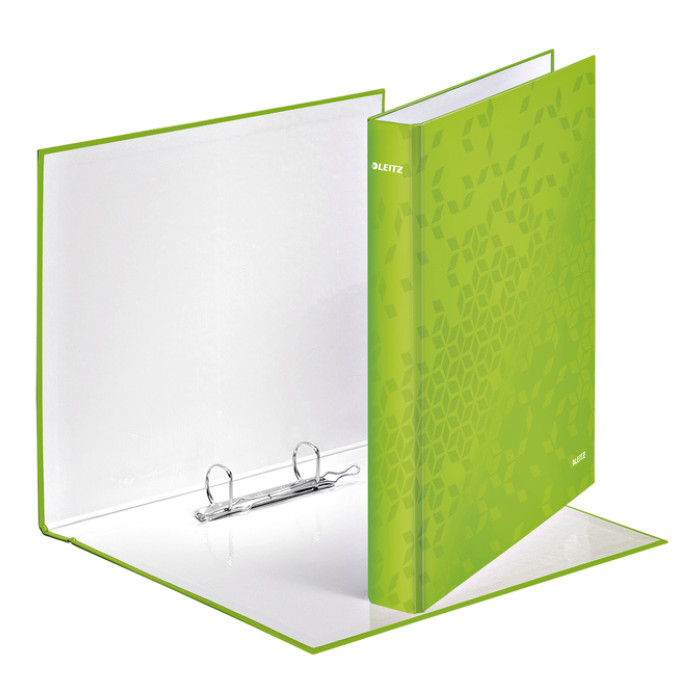 Ringband Leitz WOW A4 maxi 2-rings D-mechaniek 40mm groen