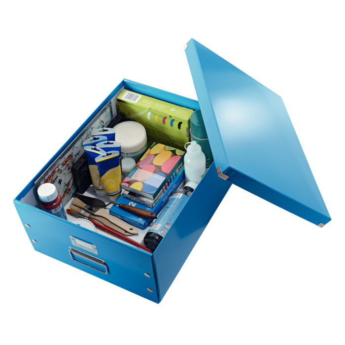 Opbergdoos Leitz Click & Store WOW groot 369x200x482mm blauw