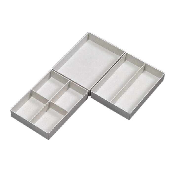 Inzetbak Djois halfhoog 30x122x168mm 1-vaks grijs