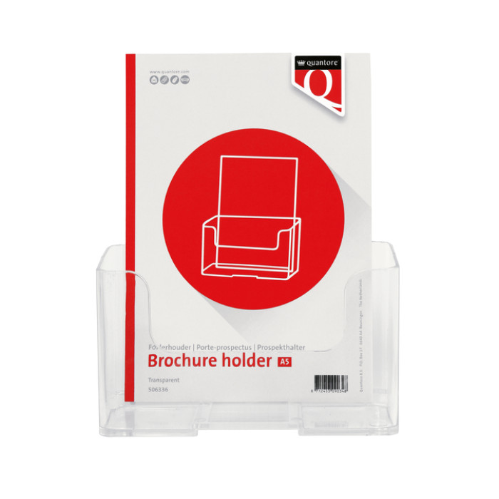 Folderhouder Quantore A5 transparant