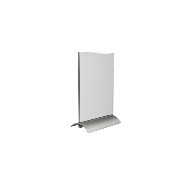 Kaarthouder Europel T-standaard A5 staand acryl / aluminium