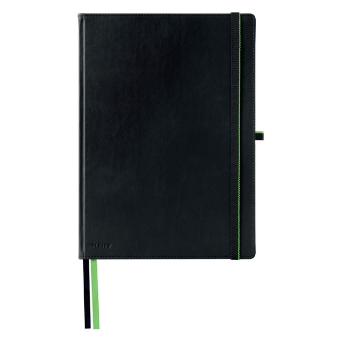 Notitieboek Leitz Complete A4 lijn 160 pagina's 100gr zwart