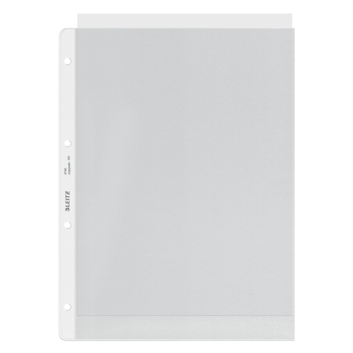 Showtas Leitz Premium copy safe 0.12mm 4-gaats PP A4 transparant 100 stuks