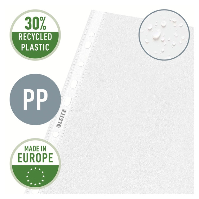 Showtas Leitz Premium 0.10mm PP A4 transparant 100 stuks