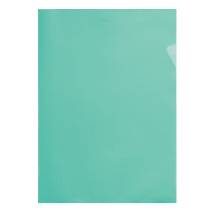 Insteekmap L-model Quantore A4 PP 0.12mm groen 25 stuks