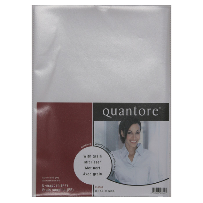 Insteekmap U-model Quantore A4 PP 0.12mm 25 stuks