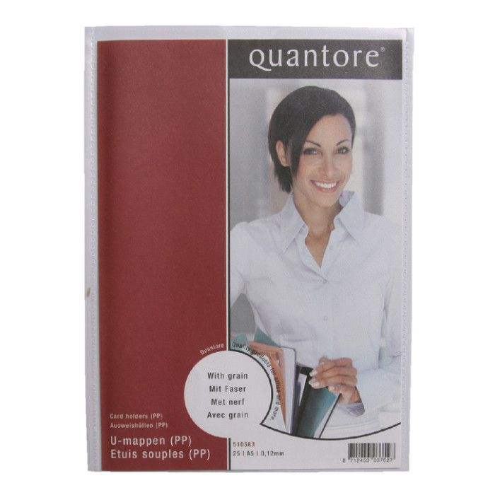 Insteekmap U-model Quantore A5 PP 0.12mm 25 stuks