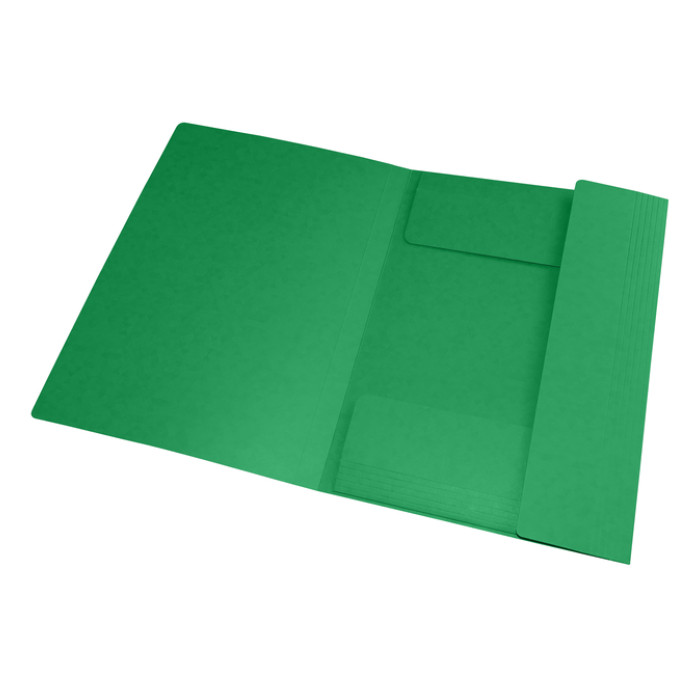 Elastomap Oxford Top File+ A4 3 kleppen 390gr groen