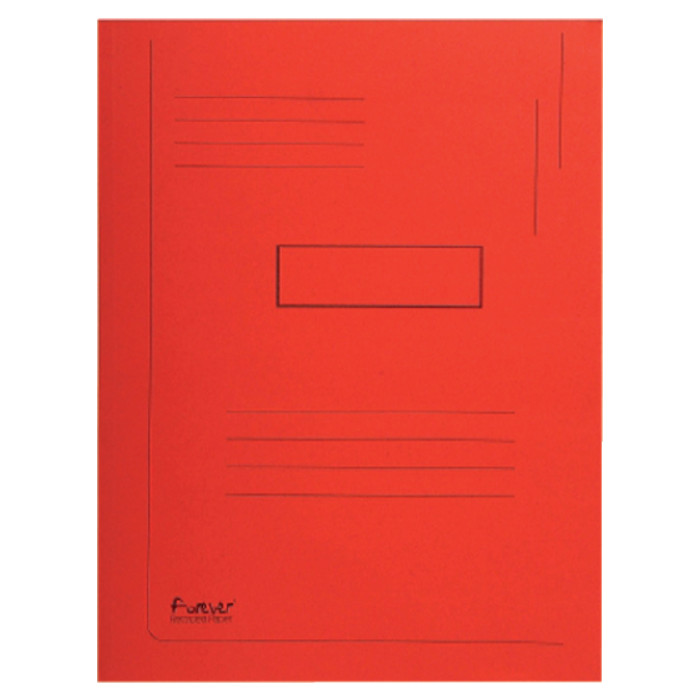 Dossiermap Exacompta Forever A4 2 kleppen 290gr rood