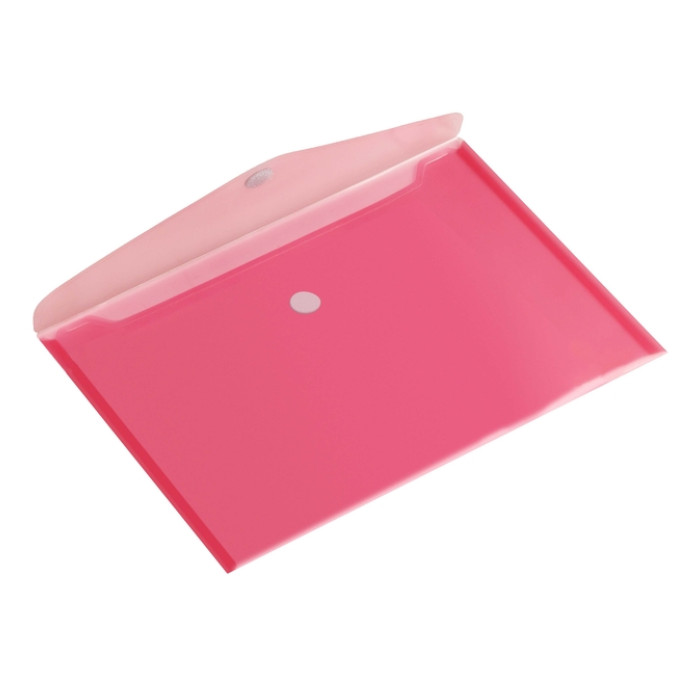 Enveloptas Europel A5 250x180mm dwars transparant rood