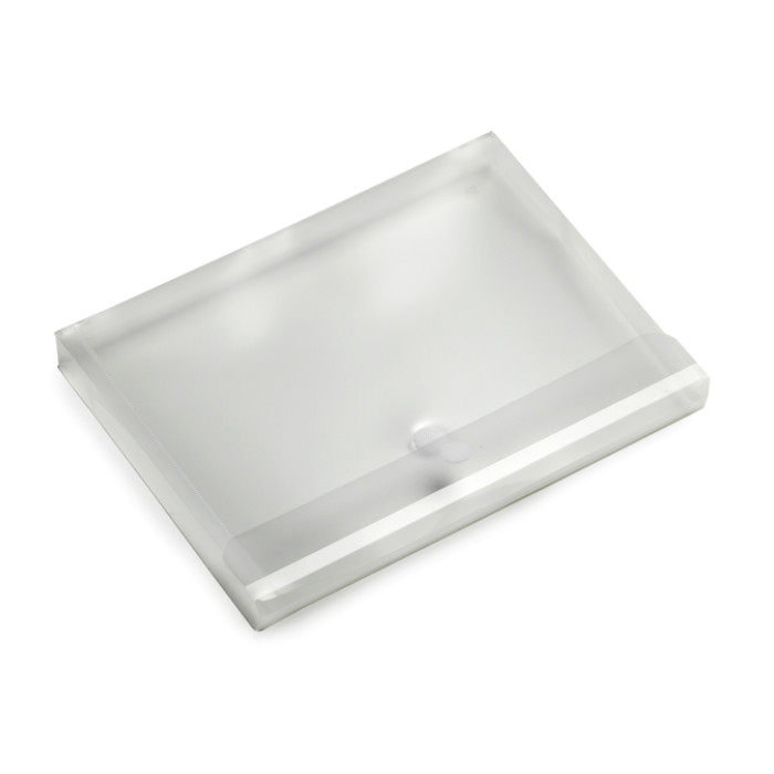 Enveloptas Europel A4 330x250x30mm dwars PP transparant wit