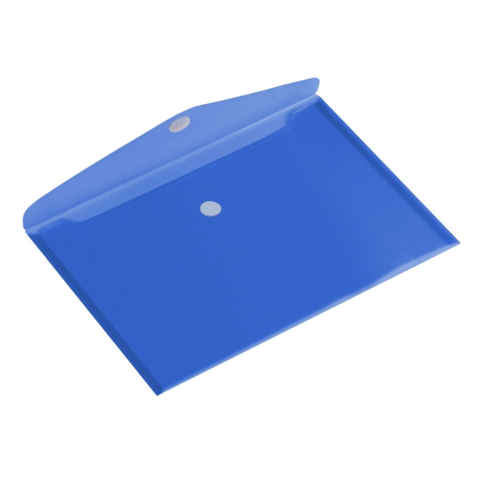 Enveloptas Europel A4 335x240mm dwars PP transparant blauw