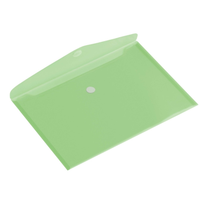 Enveloptas Europel A4 335x240mm dwars PP transparant groen