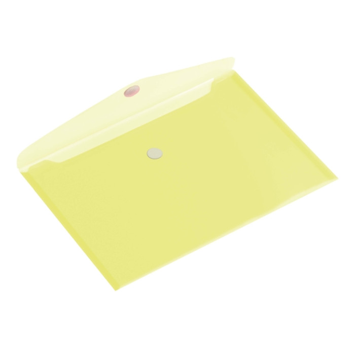 Enveloptas Europel A4 335x240mm dwars PP transparant geel