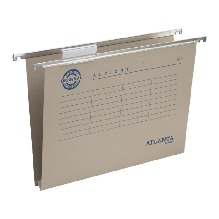 Hangmap Djois Alzicht folio frontaal recycled U-bodem 30mm grijs