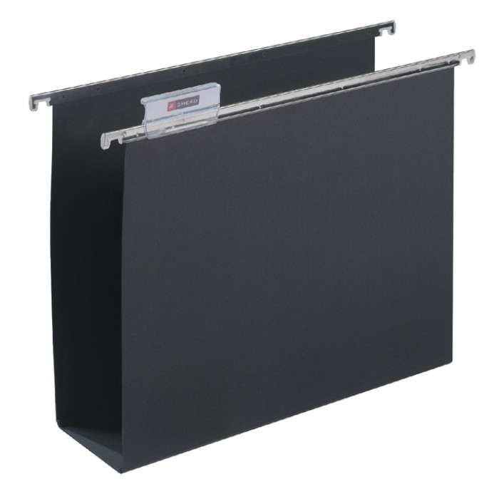Hangmap Djois Alzicht folio frontaal U-bodem 80mm zwart