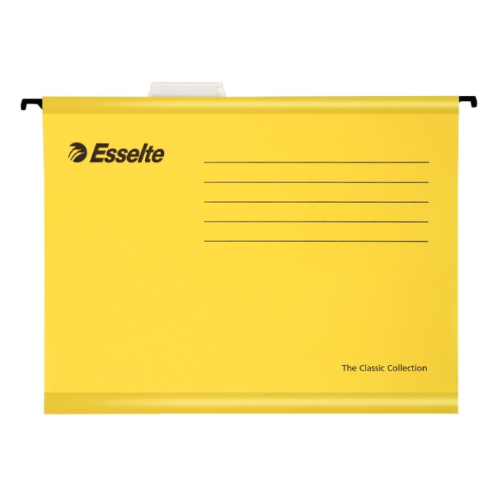 Hangmap Esselte Classic folio V-bodem  382x240mm geel