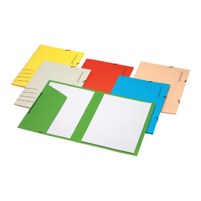Elastomap Secolor Folio 100% gerecycled karton 250 gr Blauw