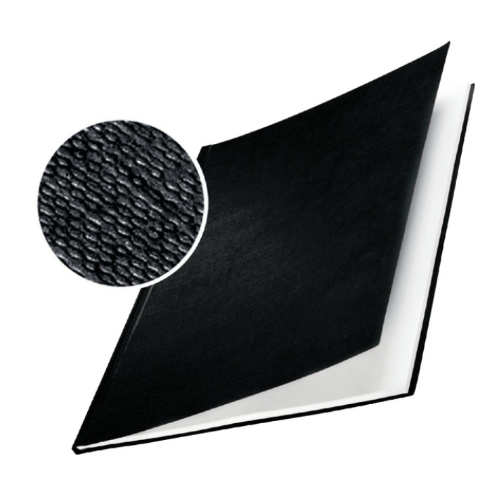Inbindomslag Leitz 10.5mm harde kaft zwart 10 stuks