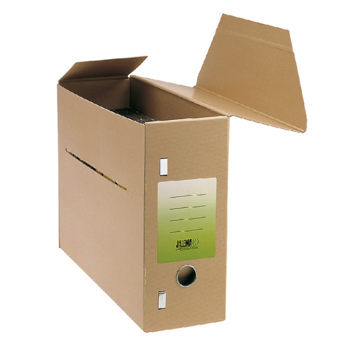 Gemeentearchiefdoos JalemaClipex folio 370x265x115mm bruin