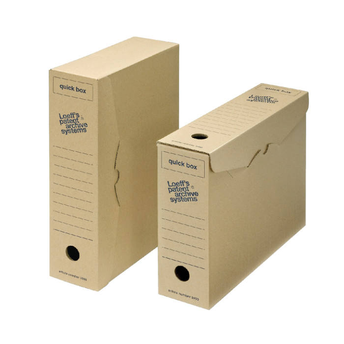 Archiefdoos Loeff Quick Box 3000 A4 335x240x80mm