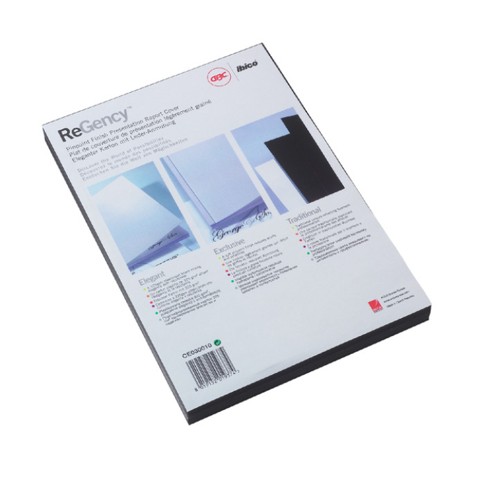 Voorblad GBC A4 chromo karton 250gr wit 100 stuks
