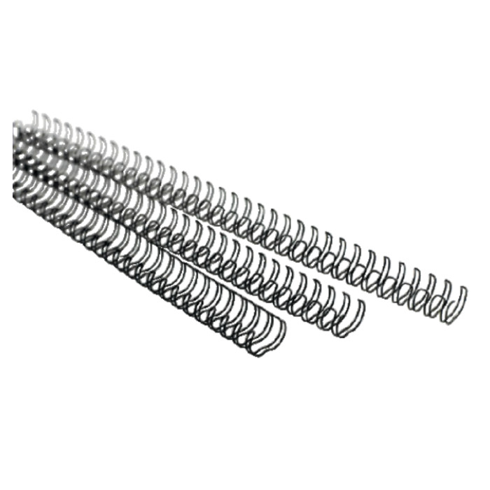 Draadrug GBC 6mm US/21rings A4 zilver 100 stuks