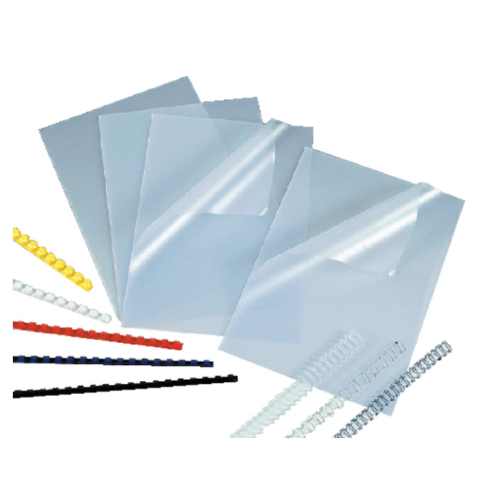 Voorblad GBC A4 PVC 240micron transparant 100 stuks