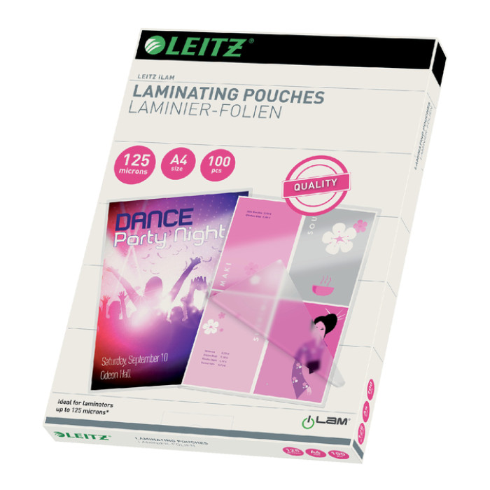 Lamineerhoes Leitz iLAM A4 2x125micron EVA 100 stuks