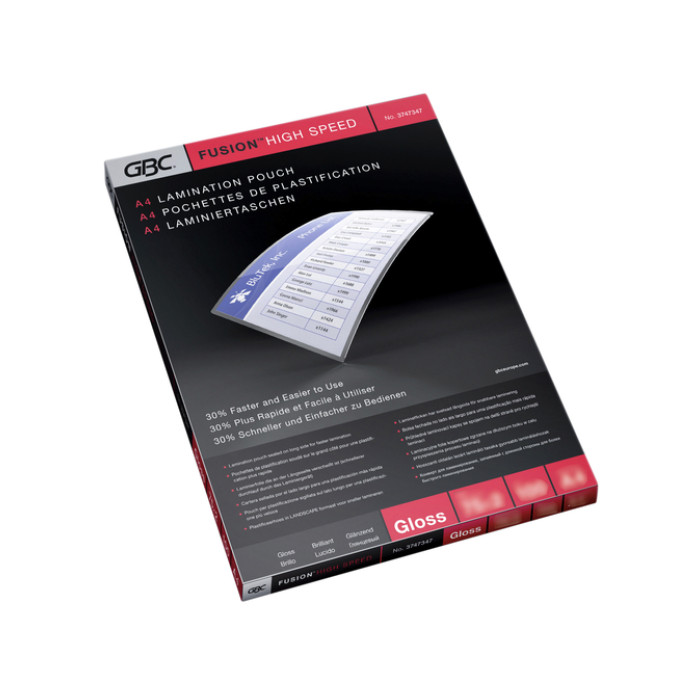 Lamineerhoes GBC A4 highspeed 2x100micron 100 stuks