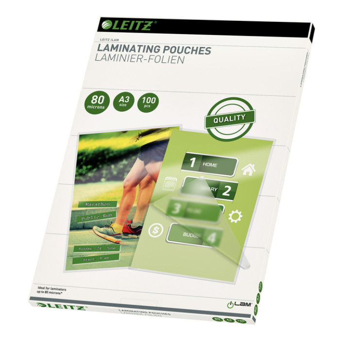 Lamineerhoes Leitz iLAM A3 2x80micron EVA 100 stuks